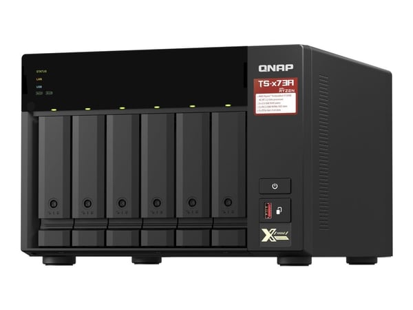QNAP TS-673A - NAS-server - 6 fack - SATA 6Gb/s - RAM 8 GB - Gigabit Ethernet / 2.5 Gigabit Ethernet