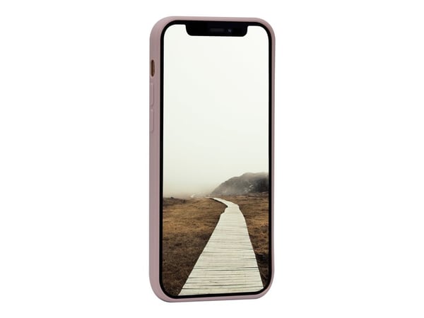 dbramante1928 Greenland - Bakdeksel for mobiltelefon - 100 % resirkulerbar plast - rosa sand - for Apple iPhone 12, 12 Pro