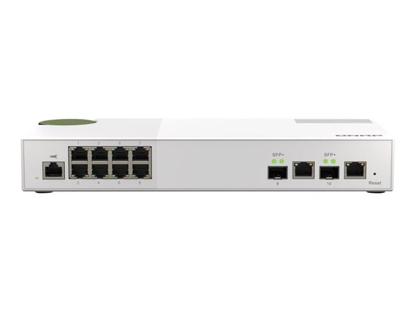 QNAP QSW-M2108-2C - Switch - Administrerad - 2 x 10 Gigabit SFP+ + 8 x 2.5GBase-T - skrivbordsmodell