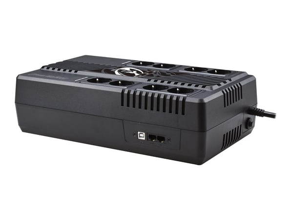 PowerWalker VI 800 MS - UPS - AC 230 V - 480 Watt - 800 VA - 9 At - USB - lähtöliittimet: 8