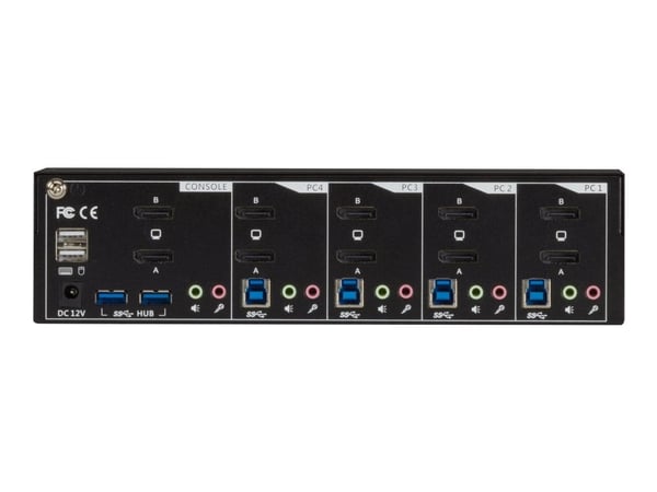 Black Box - KVM / lyd / USB-svitsj - 4 x KVM/lyd/USB - 1 lokalbruker - stasjonær - TAA-samsvar - med 2-års Double Diamond Warranty