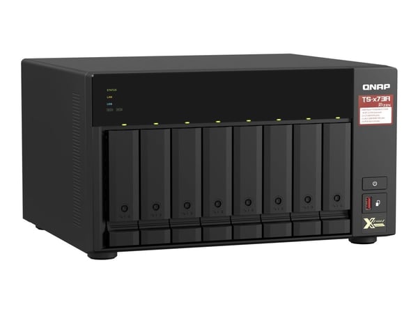 QNAP TS-873A, NAS, Tower, Ryzen Embedded, V1500B, Musta