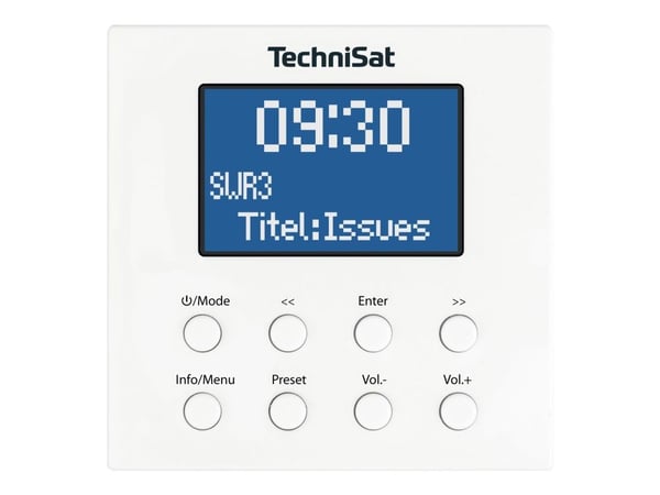 TechniSat DigitRadio UP 1 - DAB-radio - 1 x 2 watt - hvit
