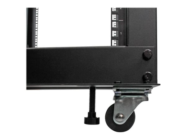 StarTech.com 4POSTRACK12U, Itseseisova teline, 12U, 544 kg, Tehostunut kaapelinhallinta, Castor-pyörät, 22,7 kg