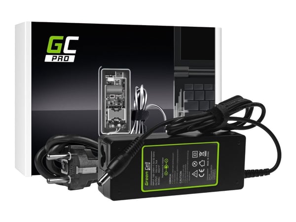 Green Cell PRO - Strømadapter - AC - 90 watt - svart - for Samsung R510; R522; R525; R530; R540; R580; R780; RV511; RV520