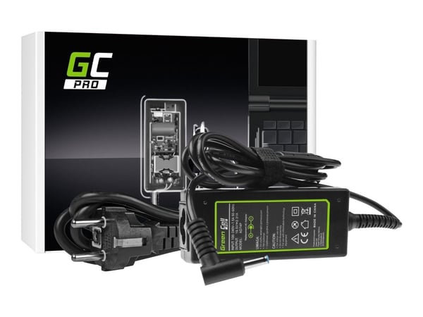 Green Cell PRO - Strømadapter - AC - 45 watt - svart - for HP 25X G2, 25X G3, 25X G4, 25X G5; ProBook 450 G3, 450 G4, 650 G2, 650 G3