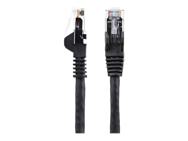 Startech 50cm LSZH CAT6 Ethernet Cable, 10 Gigabit Snagless RJ45 100W PoE Network Patch Cord with Strain Relief, CAT 6 10GbE UTP, Black, Individual...