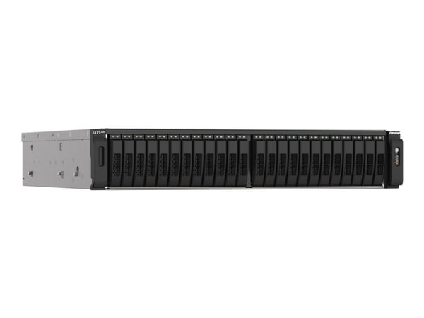 QNAP TS-H2490FU - NAS-palvelin - 24 lokeroa - rackversio - PCI Express 3.0 x4 (NVMe) - RAID 0, 1, 5, 6, 10, 50, JBOD, 60 - RAM 128 GB - 25 Gigabit ...