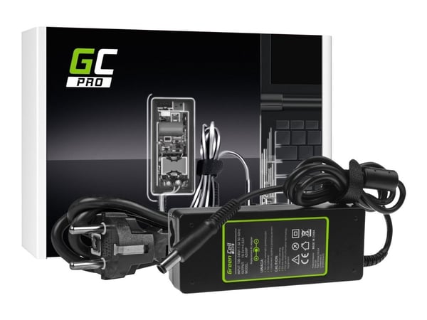 Green Cell PRO - Strømadapter - AC 100-240 V - 90 watt - svart - for Dell Inspiron 15 N5010, 15R N5110; Latitude E6410, E6420, E6430, E6510, E6520