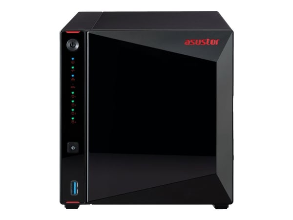 ASUSTOR Nimbustor 4 AS5304T - NAS-server - 4 brønner - SATA 6Gb/s - RAID RAID 0, 1, 5, 6, 10, JBOD - RAM 4 GB - 2.5 Gigabit Ethernet - iSCSI støtte