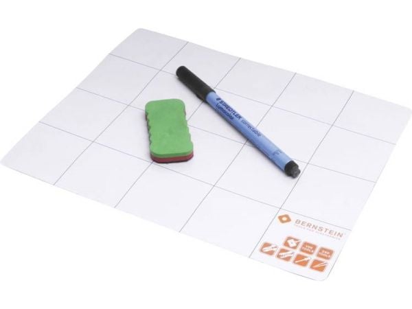 ARBEJDSMÅTTE GUMMI MAGNETISK ENKELT 20X25CM