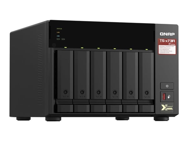 QNAP TS-673A - NAS-server - 6 fack - SATA 6Gb/s - RAM 8 GB - Gigabit Ethernet / 2.5 Gigabit Ethernet