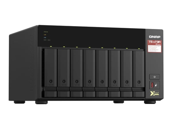 QNAP TS-873A, NAS, Tower, Ryzen Embedded, V1500B, Musta