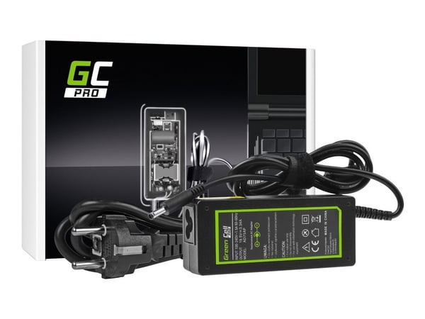 Green Cell PRO - Strømadapter - AC - 65 watt - svart - for Dell Inspiron 15 3559, 15 5568 2-in-1, 3558, 5552, 5558, 5559, 5758, 5759