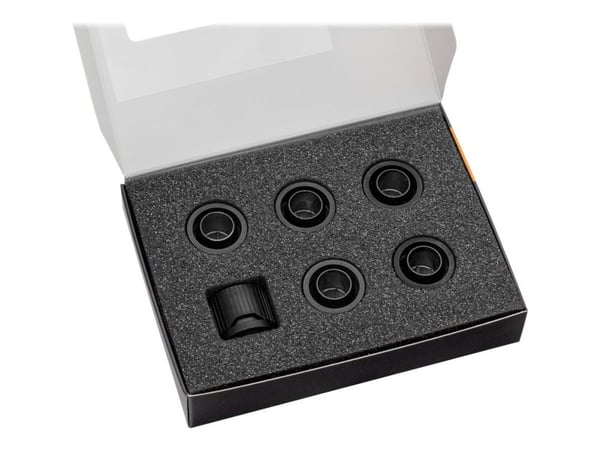 EkWaterBlocks EK-Quantum Torque STC - Armatur for væskekjølesystemkompresjon - svart (en pakke 6)