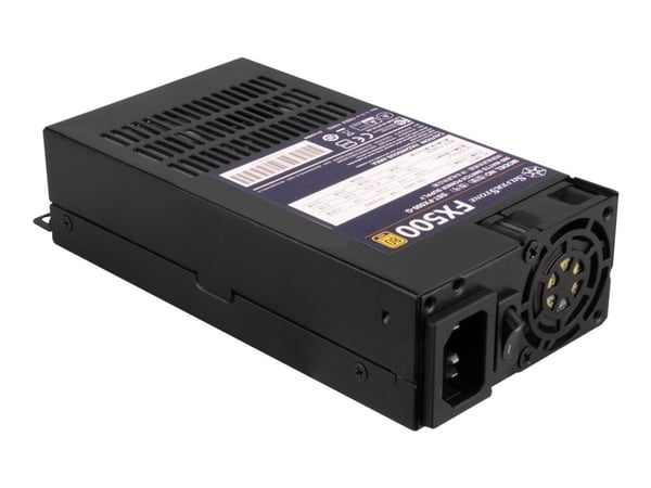 SilverStone FX500 - Strømforsyning (sisäinen) - ATX12V / Flex ATX - 80 PLUS Gold - AC 90-264 V - 500 Watt - aktiv PFC - lajittelu