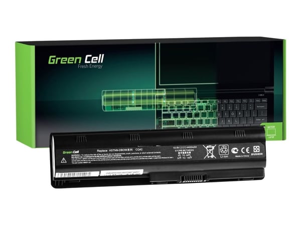 Green Cell - Batteri til bærbar PC (tilsvarer: HP MU06) - litiumion - 6-cellers - 4400 mAh - svart - for Compaq Presario CQ62; HP Pavilion Laptop g...
