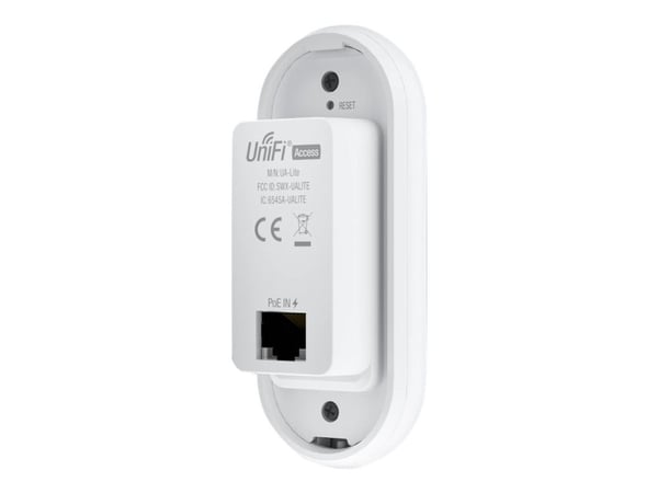 Ubiquiti UA-Reader Lite, Käyttökoodin lukija, Bluetooth, IP54, Lähialueen kommunikointi (NFC)