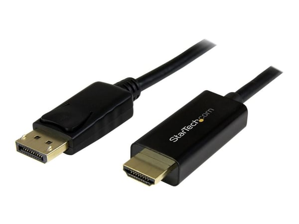Startech 5m (16 ft) DisplayPort to HDMI Adapter Cable - 4K DisplayPort to HDMI Converter Cable - Computer Monitor Cable (DP2HDMM5MB) - Adapterkabel...