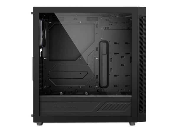 Sharkoon TG6 RGB - Tower - ATX - sidepanel med vindu (herdet glass) - ingen strømforsyning - svart - USB/lyd