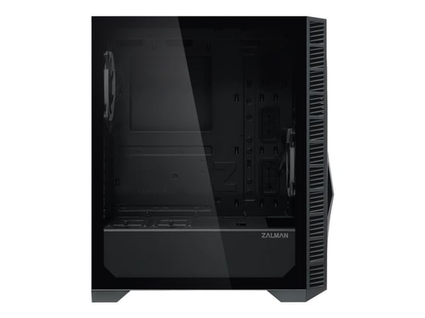 Zalman Z3 Iceberg - Mid tower - utvidet ATX (E-ATX) - sidepanel med vindu (herdet glass) - ingen strømforsyning - svart - USB/lyd