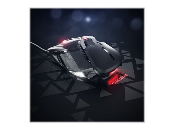 CHERRY MC 9620 FPS - Mus - ergonomisk - optisk - 9 knapper - kablet - USB - svart