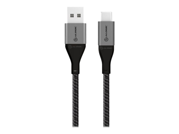 Alogic Super Ultra - USB-kaapeli - USB (han) til USB-C (han) - USB 2.0 - 3 A - 30 cm - avaruusharmaa - avaruusharmaa
