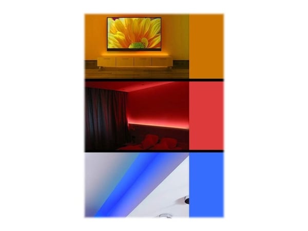 Woox - Ljusslinga - LED - 24 W - klass F - RGB/varmt vitt ljus - 5 m