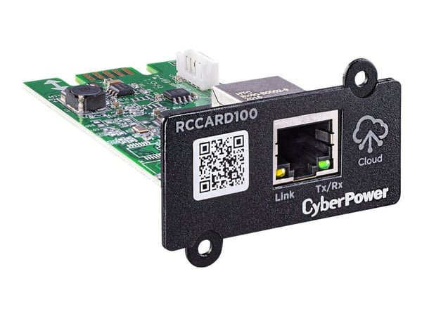 CyberPower RCCARD100, Sisäinen, Langallinen, Ethernet, 100 Mbit/s, Musta, Vihreä