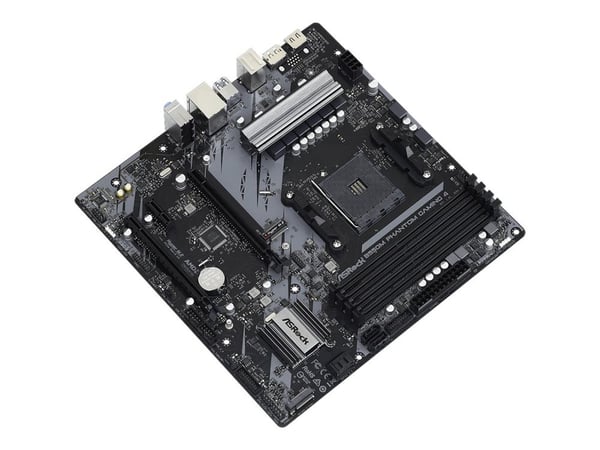 ASRock B550M Phantom Gaming 4 - Moderkort - micro ATX - Socket AM4 - AMD B550 Chipuppsättning - USB 3.2 Gen 1 - Gigabit LAN - inbyggda grafiken (CP...