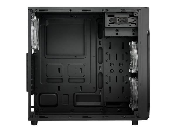 Sharkoon VG6-W RGB - Tower - ATX - sidepanel med vindu (akryl) - ingen strømforsyning - USB/lyd