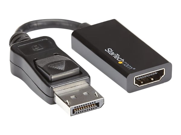 StarTech DisplayPort to HDMI Adapter - DP to HDMI - 4K 60Hz (DP2HD4K60S) - Videokonverter - DisplayPort - HDMI - for P/N: DK30C2DAGPD, TB32DP14, TB...