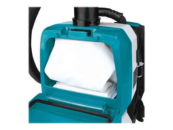 Makita DVC265ZXU, 85 W, Backpack vacuum, Kuiva, Pölypussi, 2 L, HEPA