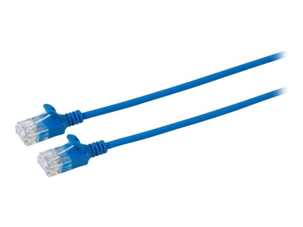 MicroConnect - Verkkokaapeli - RJ-45 (uros) RJ-45 (uros) - 10 m - 3,6 mm - UTP - CAT 6a - halogeeniton, solmuvapaa, säikeistetty - sininen - sininen