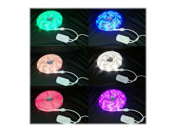 Woox - Ljusslinga - LED - 24 W - klass F - RGB/varmt vitt ljus - 5 m