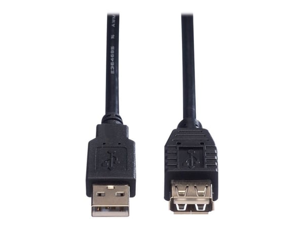 Roline - USB-forlengelseskabel - USB (hann) til USB (hunn) - USB 2.0 - 3 m - svart