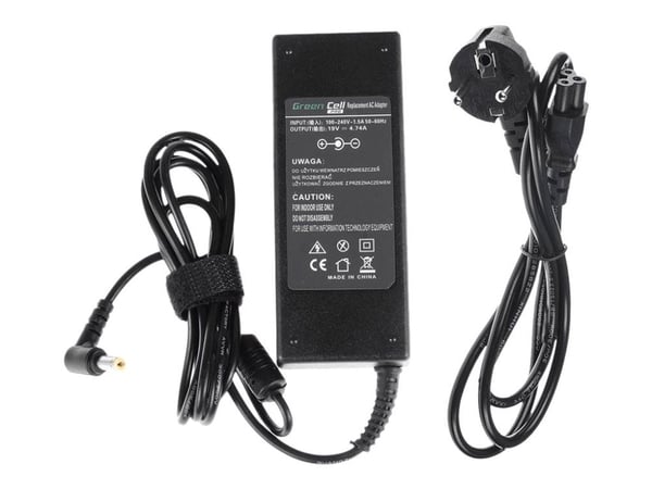 Green Cell PRO - Strømadapter - AC - 90 watt - svart - for Acer Aspire 5733, 5749, 5749Z, 5750, 5750G, 7750G, V3