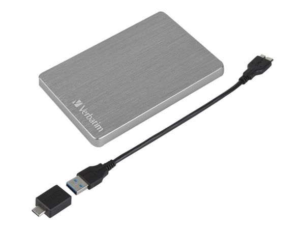 Verbatim Store 'n' Go Slim - Hårddisk - 1 TB - extern (portabel) - USB 3.2 Gen 1 - rymdgrå