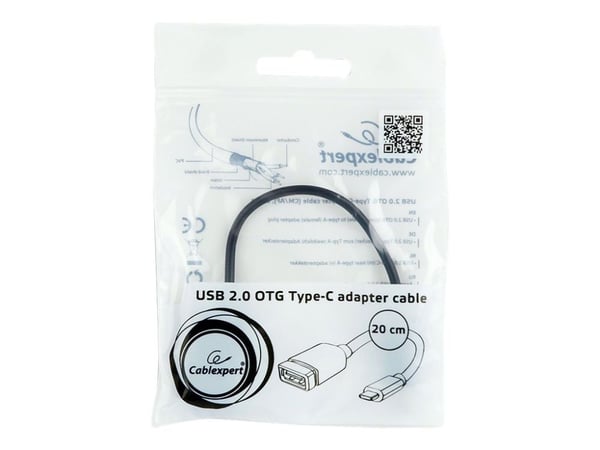 Cablexpert - USB-adapter - USB-C (hann) til USB (hunn) - USB 2.0 OTG - 20 cm