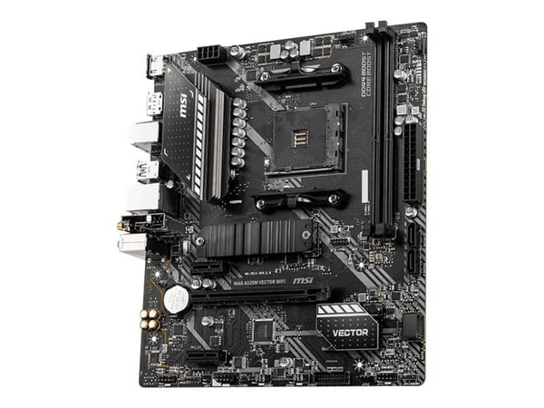 MSI MAG A520M VECTOR WIFI - Emolevy - micro-ATX - Socket AM4 - AMD A520 piirisarja - USB 3.2 Gen 1 - Gigabit LAN, Wi-Fi, Bluetooth - sisäinen grafi...