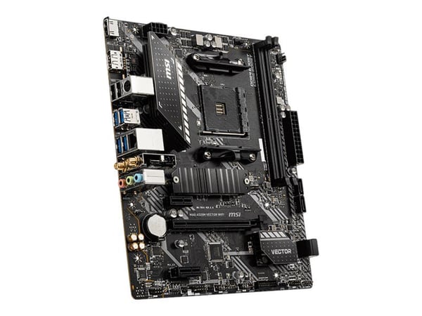 MSI MAG A520M VECTOR WIFI - Emolevy - micro-ATX - Socket AM4 - AMD A520 piirisarja - USB 3.2 Gen 1 - Gigabit LAN, Wi-Fi, Bluetooth - sisäinen grafi...