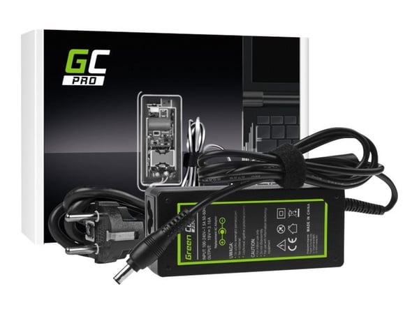 Green Cell PRO - Strømadapter - AC - 60 watt - svart - for Samsung ATIV Book 2; R519; R719; RV510; Series 3