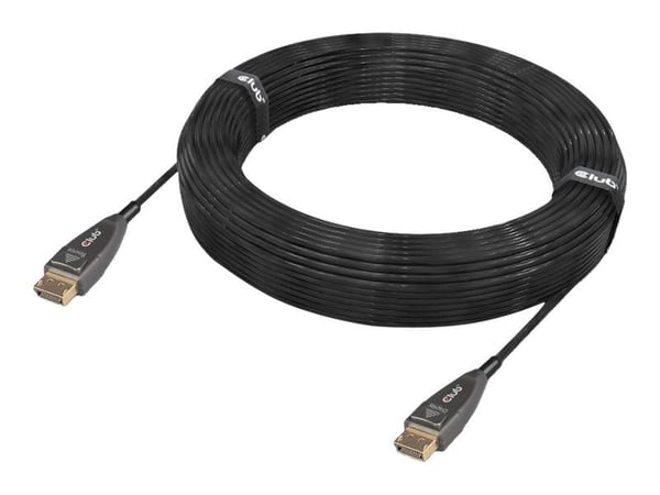 Club 3D CAC-1079 - DisplayPort-kabel - DisplayPort (hann) låst til DisplayPort (hann) låst - DisplayPort 1.4 - 20 m - 4K-støtte, 8K-støtte, Active ...
