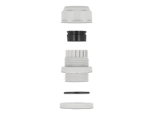 DeLOCK 60392, Harmaa, Muovi, 2 kpl, PG21, 8,6 mm, IP68