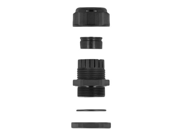 DeLOCK 60383, Musta, Muovi, 2 kpl, PG29, 8 mm, IP68