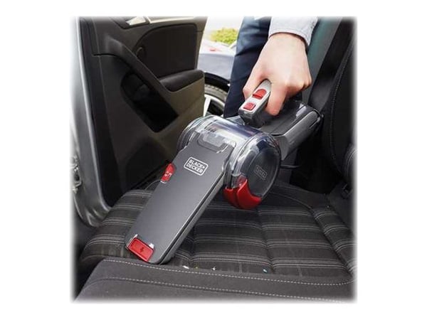 Black & Decker DustBuster Pivot Auto PV1200AV-XJ - Støvsuger - håndholdt - uten pose - rød/grå