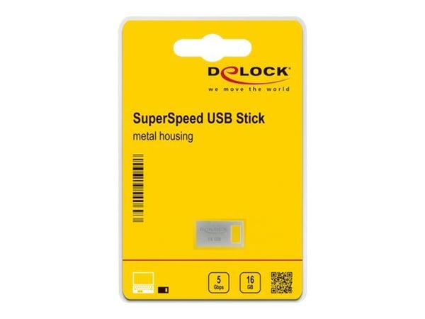 Delock - USB flash-enhet - 16 GB - USB 3.2 Gen 1