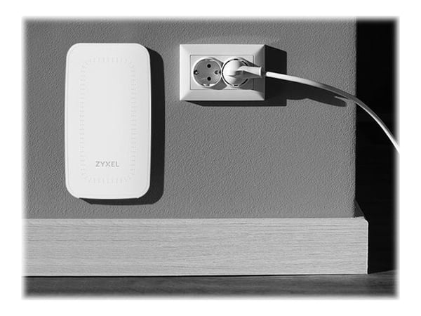 ZYXEL WAC500H Wave2 Triple Mode On-Wall AP ilman virtalähdettä 2x2 MU-MIMO Wave2 standalone hallinnoitu CloudManaged