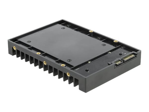 Delock - Uttagbar harddiskramme - fra 3,5" til 2,5" - svart