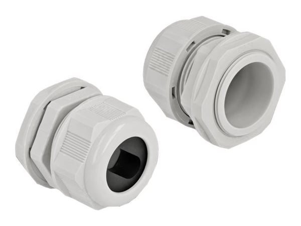 DeLOCK 60390, Harmaa, Muovi, 2 kpl, PG29, 2,25 cm, IP68